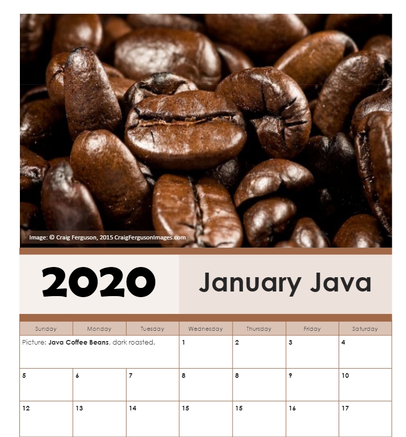 PurelyCoffeeBeans 2020 Coffee Calendar - Free Download PurelyCoffeeBeans 2020 Coffee Calendar - Free Download